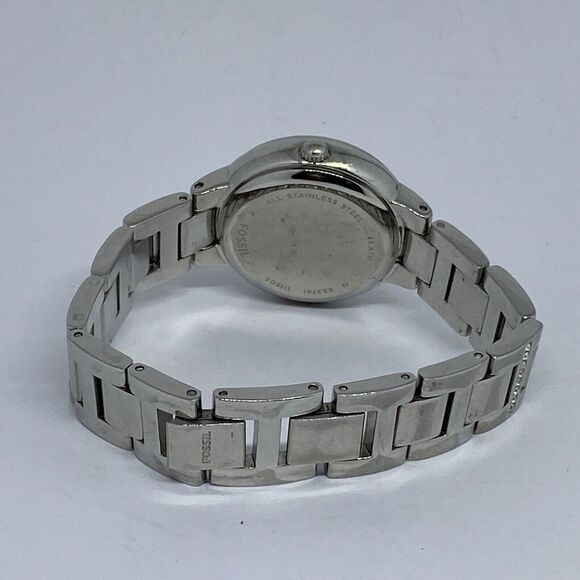 Fossil Virginia ES3741 Women's Silver Stainless Steel Analog Dial Watch EY732 - Picture 10 of 12